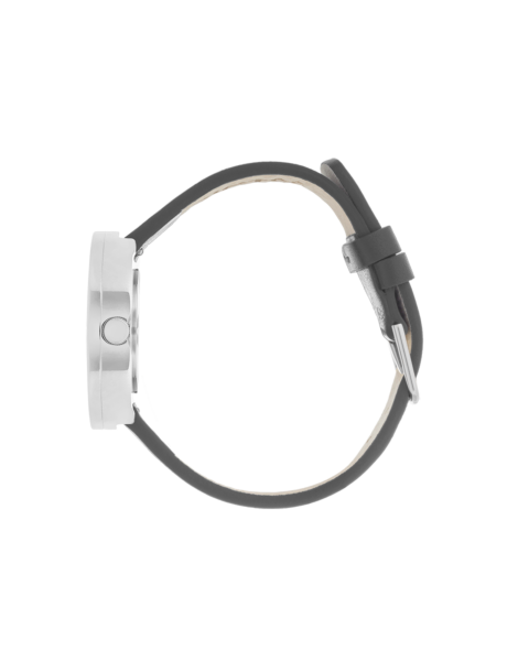 Black dial Black leather strap 34 mm PICTO Watches