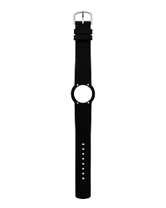 BLACK LEATHER STRAP 18 MM