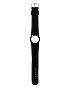 BLACK LEATHER STRAP 20 MM