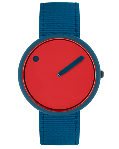 40 mm / Sea Star Red dial / Deep Blue recycled strap