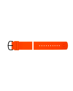 Orange silicone strap 22 mm