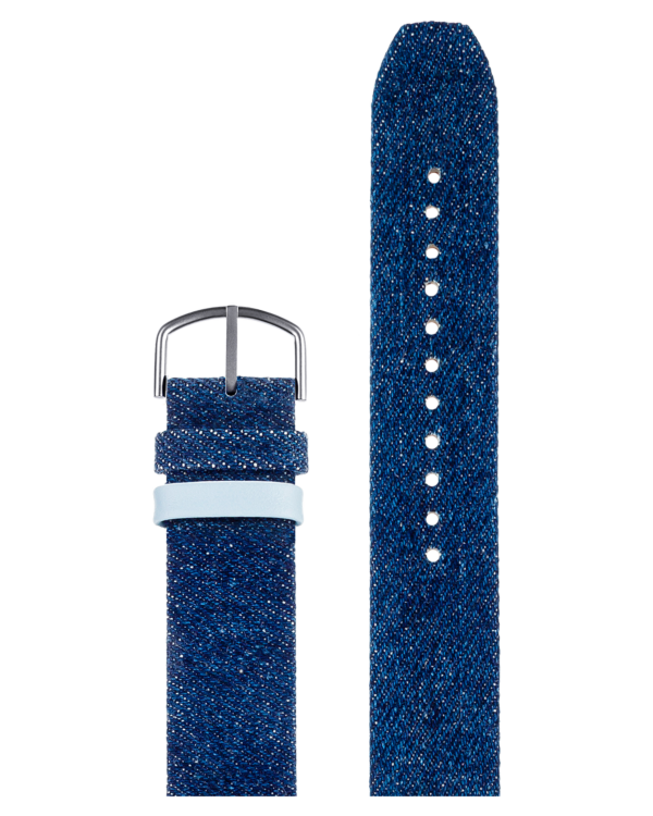 Dark blue denim strap 20 mm