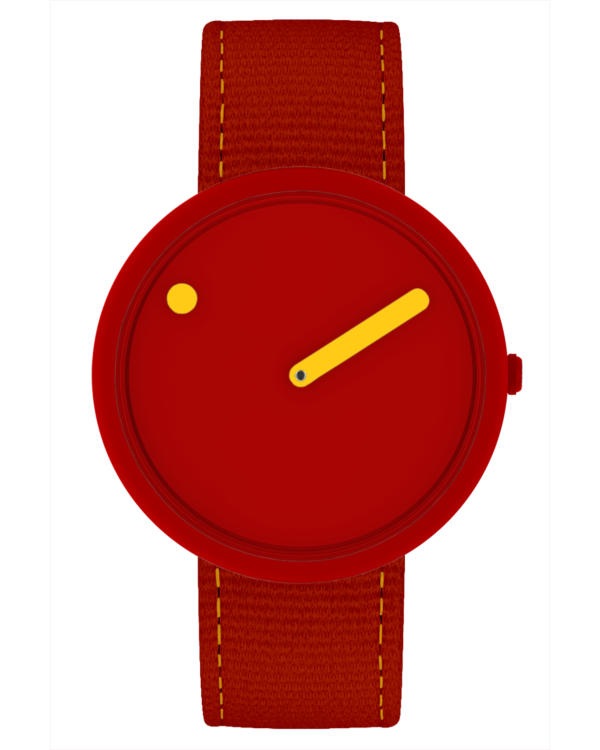 40 mm / Sunny Red urskive / Sunny Red genbrugte rem 