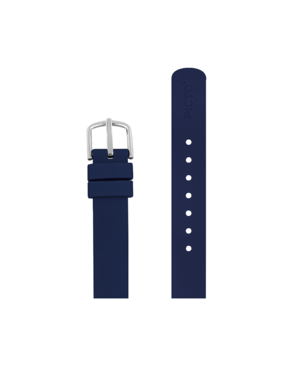Navy blue silicone strap 12 mm