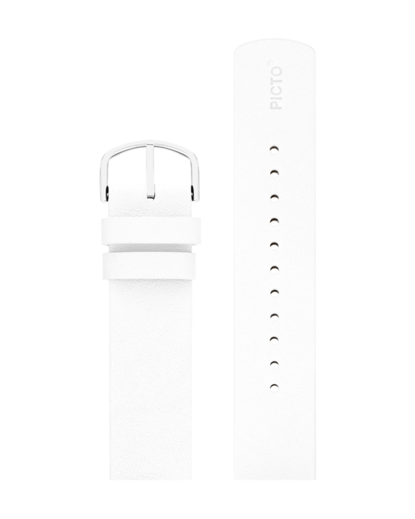 White leather strap 20mm 