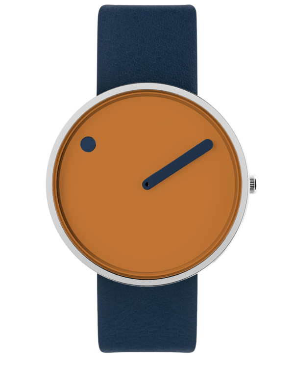 40 mm / Caramel Dial / Midnight Blue leather strap