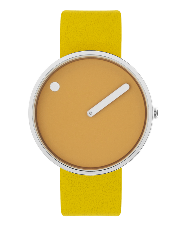 40 mm / Mustard Yellow dial / Canary Yellow leather strap