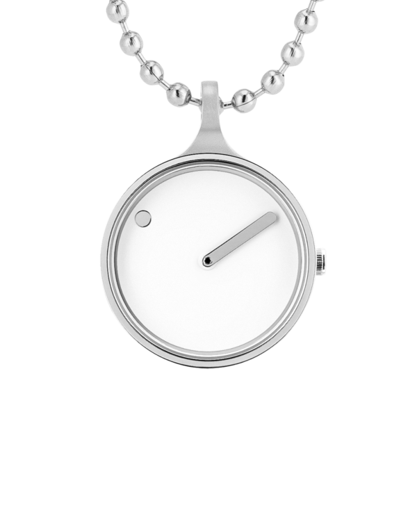 30 mm / White dial / Steel necklace