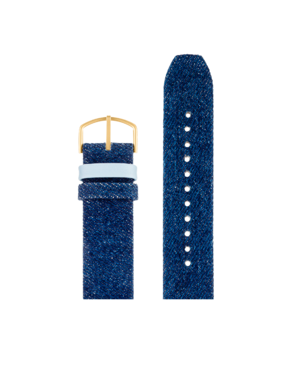 Dark blue denim strap 20 mm