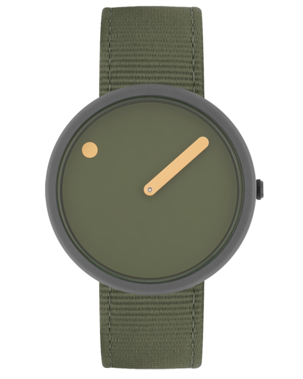 40 mm / Turtle Green dial / Turtle Green recycled strap
